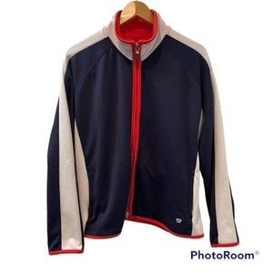 Vintage OLEG CASSINI SPORT euro zip up athletic sport jacket XL